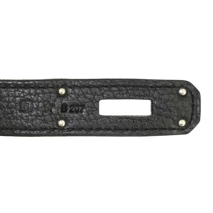 Borsa Hermes Birkin 35 cm in pelle togo nera - Detail D4