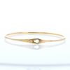 Bracelet jonc ouvrant Dinh Van Serrure petit modèle en or rose et diamant - 360 thumbnail