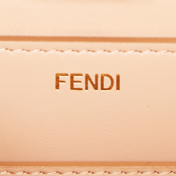 Borsa Fendi  Peekaboo ISeeU modello medio  in pelle beige miele - Detail D4