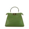 Fendi  Peekaboo ISeeU medium model  handbag  in green leather - 360 thumbnail