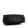 Fendi Peekaboo Regular handbag in dark blue grained leather and natural python - Detail D5 thumbnail