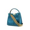 Fendi X-Lite handbag in blue suede - 00pp thumbnail
