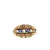 Vintage 1950's ring in pink gold,  diamonds and sapphires - 360 thumbnail