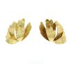 Vintage 1970's earrings in yellow gold - 360 thumbnail