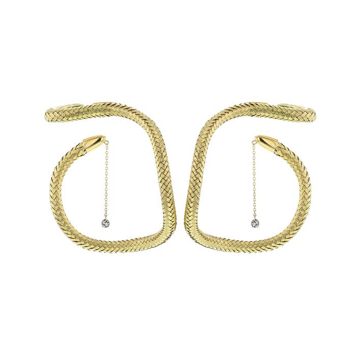 H. Stern earrings in yellow gold and diamonds - 00pp