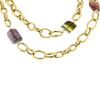 Vintage long necklace in yellow gold and tourmaline - 00pp thumbnail