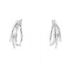 Vintage earrings in white gold and diamonds - 360 thumbnail