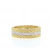 Buccellati sleeve ring in yellow gold and white gold - 360 thumbnail