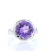 Poiray Fille Cabochon ring in white gold and amethyst - 360 thumbnail