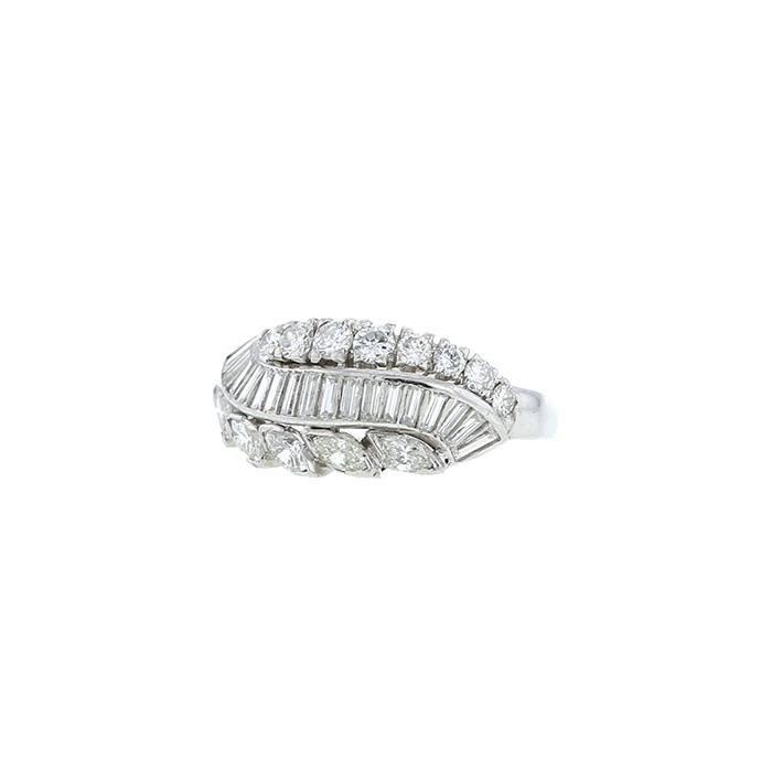 Vintage ring in platinium and diamonds - 00pp