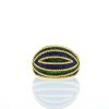 Vintage ring in yellow gold and enamel - 360 thumbnail