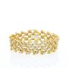 Vintage bracelet in yellow gold and diamonds - 360 thumbnail