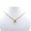 Boucheron 1980's necklace in yellow gold,  diamonds and rock crystal - 360 thumbnail