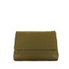 Pochette Balenciaga en toile et cuir vert-olive - 360 thumbnail