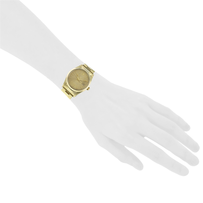 Reloj Rolex Oyster Perpetual Date de oro amarillo Ref :  15007 Circa  1981 - Detail D1