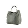 Saint Laurent Roady shopping bag in grey shagreen - 00pp thumbnail