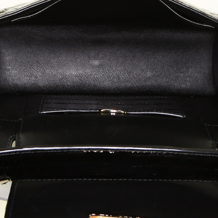 Dior  Diorever mini  handbag  in black alligator - Detail D3
