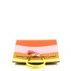 Hermes Birkin 35 cm handbag in yellow Lime, Rose Confetti, Sésame beige and brown Terre epsom leather - 360 Front thumbnail