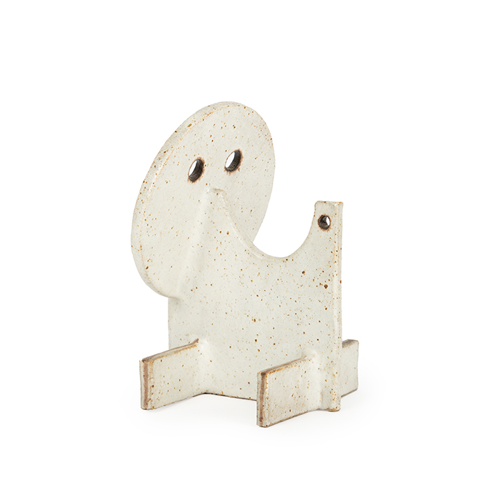 Bruno Gambone, "Fantastic animal", sculpture in glazed stoneware, signed, from the 1970's - Detail D1