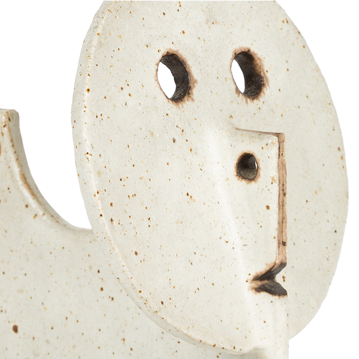 Bruno Gambone, "Fantastic animal", sculpture in glazed stoneware, signed, from the 1970's