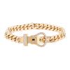 Hermès Boucle Sellier small model bracelet in pink gold and diamonds - 00pp thumbnail