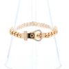 Hermès Boucle Sellier small model bracelet in pink gold and diamonds - 360 thumbnail