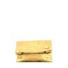Borsa/pochette Louis Vuitton Edition Limitée Limelight in pelle iridescente trapuntata dorata motivo firmato - 360 thumbnail