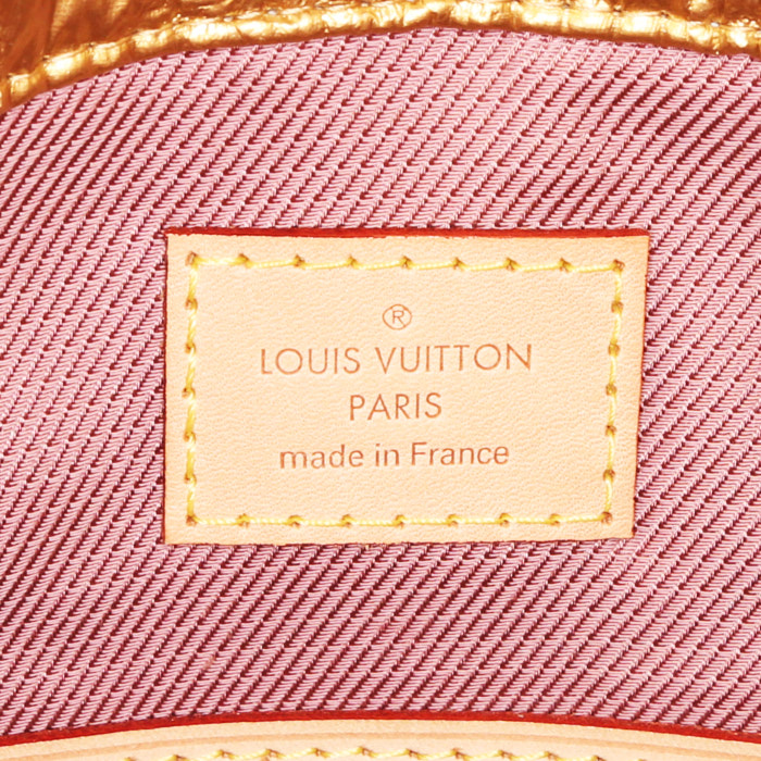 Bolso/bolsito Louis Vuitton Edition Limitée Limelight en cuero irisado acolchado  dorado - Detail D3