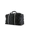 Borsa da viaggio Chanel in tela con stampa nera e bianca - 00pp thumbnail