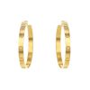 Cartier Love large model hoop earrings in yellow gold - 00pp thumbnail