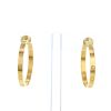 Cartier Love large model hoop earrings in yellow gold - 360 thumbnail