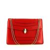 Bulgari handbag in red leather - 360 thumbnail