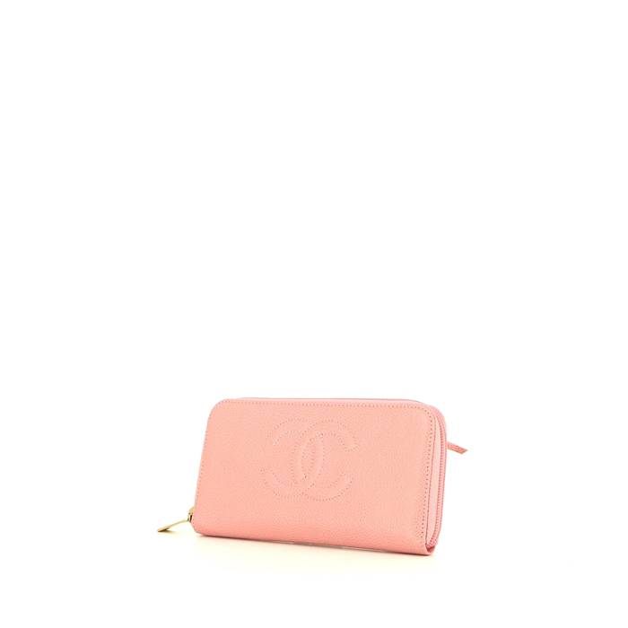 CHANEL Timeless Caviar Zip Wallet Pink | Billetera Chanel 391267 |