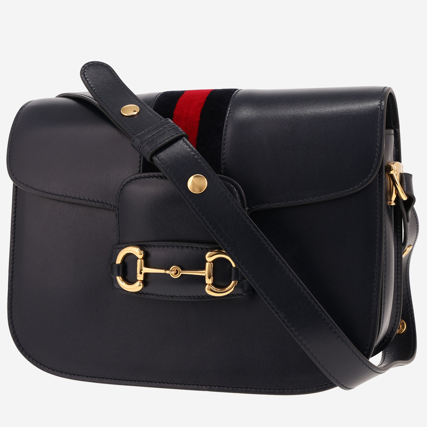 Gucci 1955 Horsebit small model handbag in blue leather