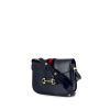 Gucci 1955 Horsebit handbag in blue leather - 00pp thumbnail