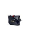 Sac à main Gucci  1955 Horsebit petit modèle  en cuir bleu - 00pp thumbnail