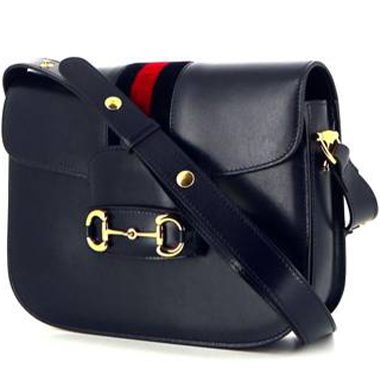 Gucci+Horsebit+1955+Shoulder+Bag+Small+Black+Leather%2FSuede for sale  online