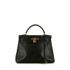 Hermès Kelly 28 cm handbag in black togo leather - 360 thumbnail