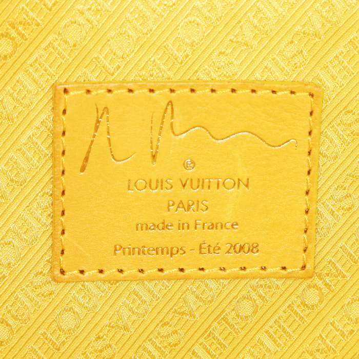 Sac de week end Louis Vuitton Edition Limitée Richard Prince en toile siglée multicolore - Detail D3
