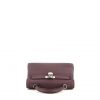 Hermes Kelly 25 cm handbag in purple Cassis togo leather - 360 Front thumbnail