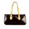 Louis Vuitton Rosewood handbag in purple monogram patent leather and natural leather - 360 thumbnail