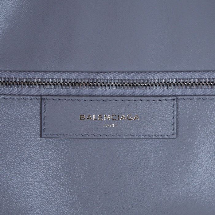 Shopping bag Balenciaga Bazar shopper in pitone giallo - Detail D4
