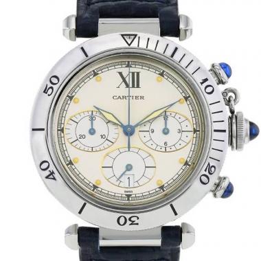 Cartier Watches Pasha Chrono Model Collector Square