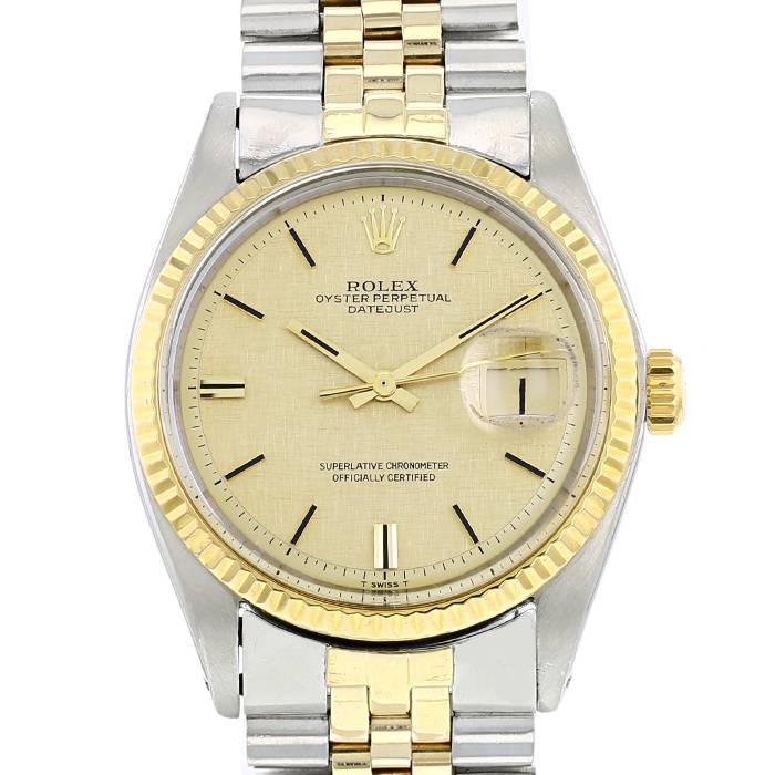 Rolex Datejust watch in gold and stainless steel Ref:  1601 Circa  1972 - 00pp