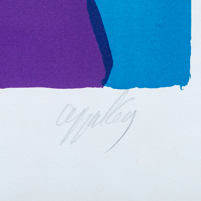Karel Appel, "The unknown singer", lithograph in colors on paper, signed and numbered, of 1969
