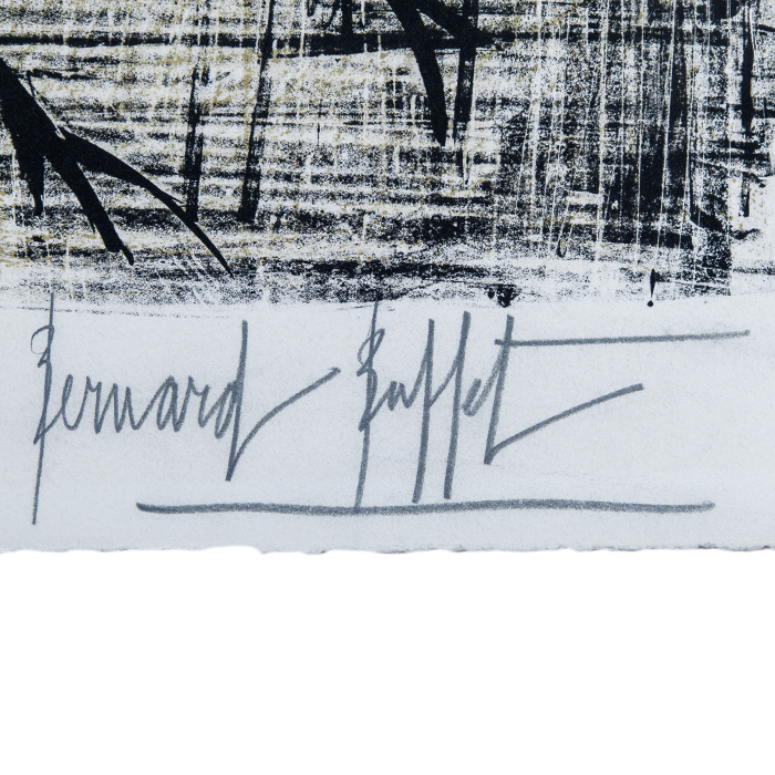 Bernard Buffet, "Le Lucane", lithograph in colors on paper, signed and numbered, of 1964