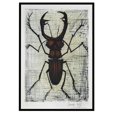 Bernard Buffet (1928-1999), Le Lucane - 1964, Lithographie en couleurs sur papier