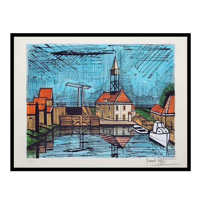 Bernard Buffet, "Hindeloopen en Frise", lithograph in colors on Arches papers, signed and numbered, of 1986 - 00pp