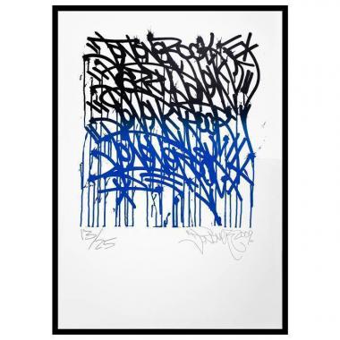 JonOne (John Andrew Perello dit) (Né en 1963), Urban calligraphy (Blue) - 2009