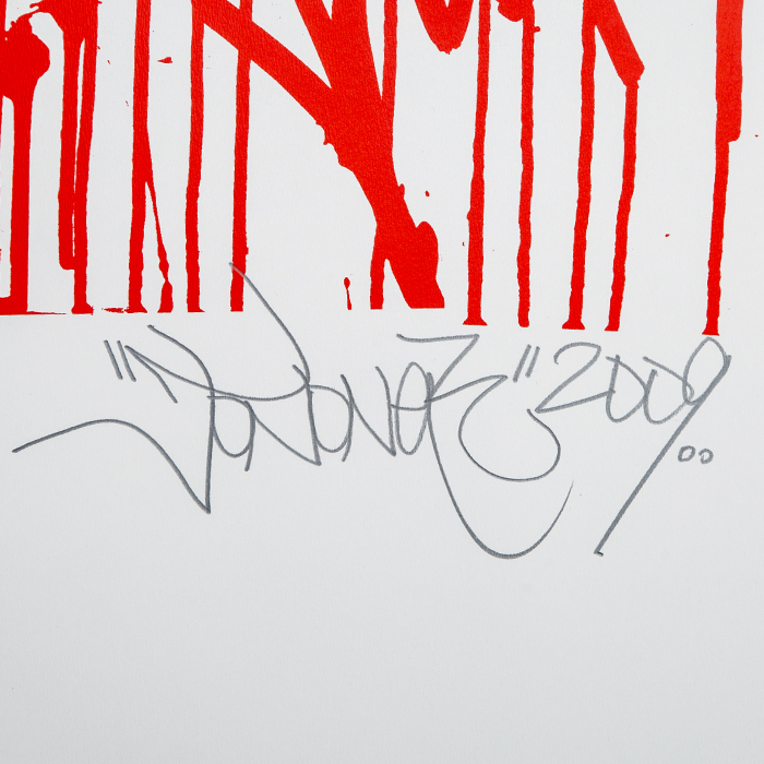 JonOne (John Andrew Perello dit) (Né en 1963), Urban calligraphy (Red) - 2009